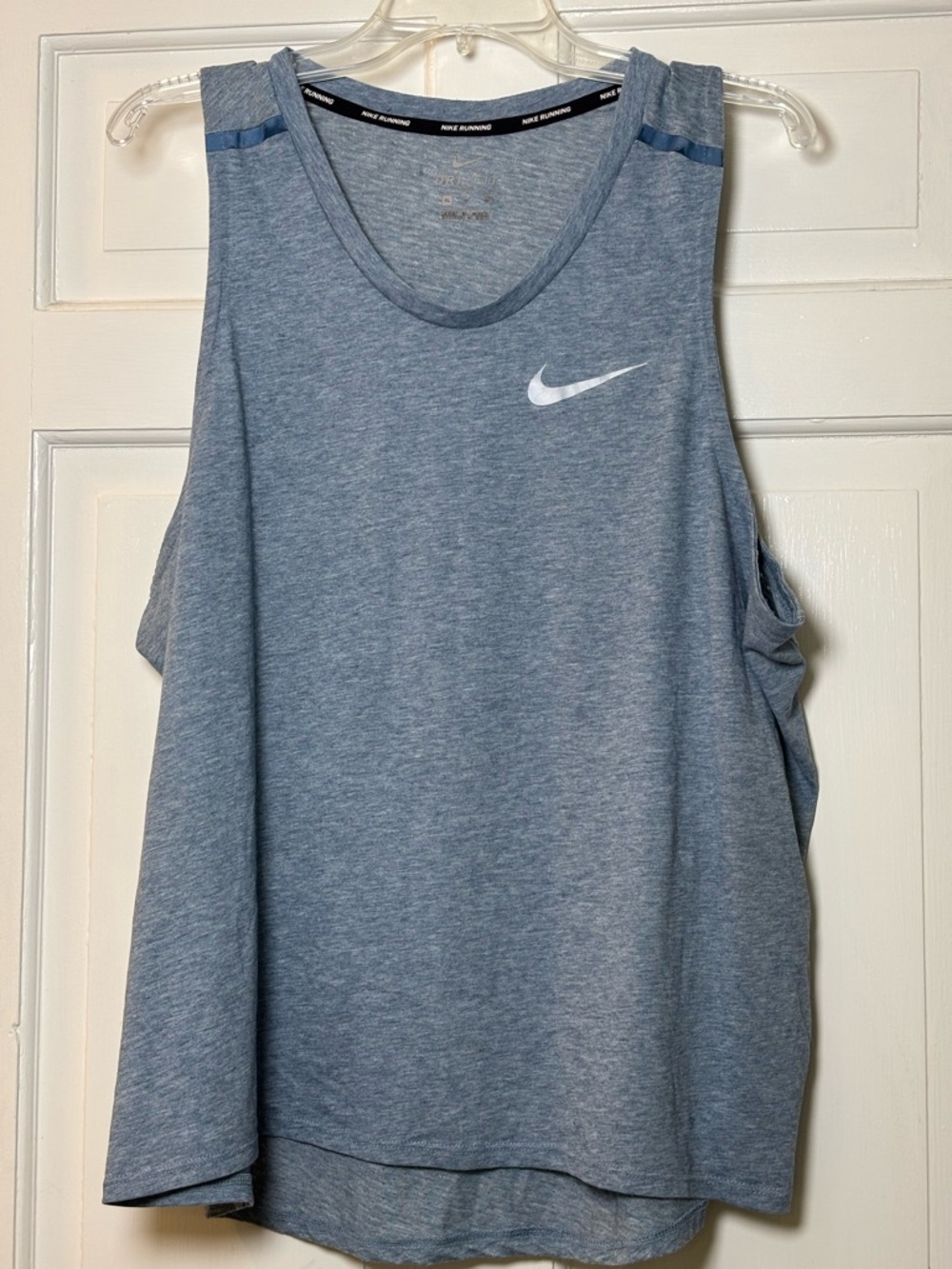 Nike Dri Fit Running Women’s XL Feather Blue Sleeveless Training Tank